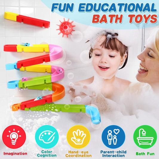 Interactive Bathtub Slide Set Toddler Bath Toys